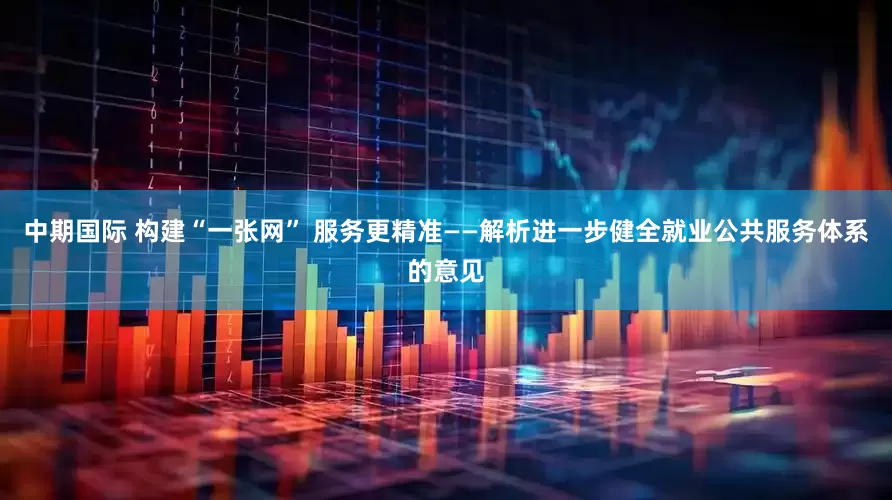 中期国际 构建“一张网” 服务更精准——解析进一步健全就业公共服务体系的意见